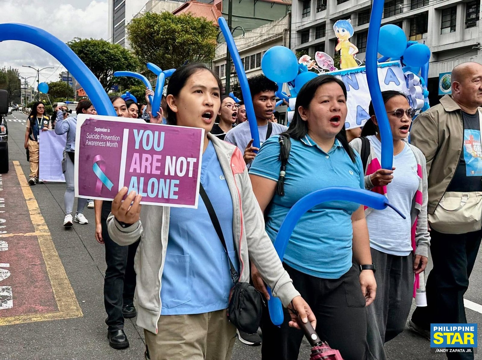 Their bright blue banners served as a physical reminder that compassionate care is actually available right within our own communities.